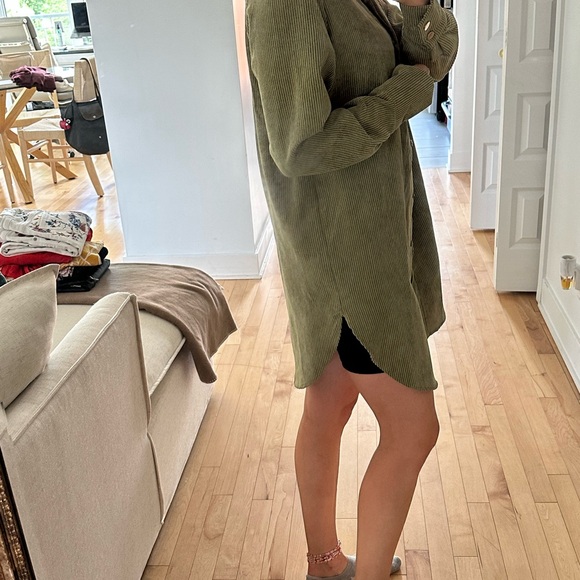 ELLI WHITE Corduroy Overshirt/Dress - Picture 2 of 3
